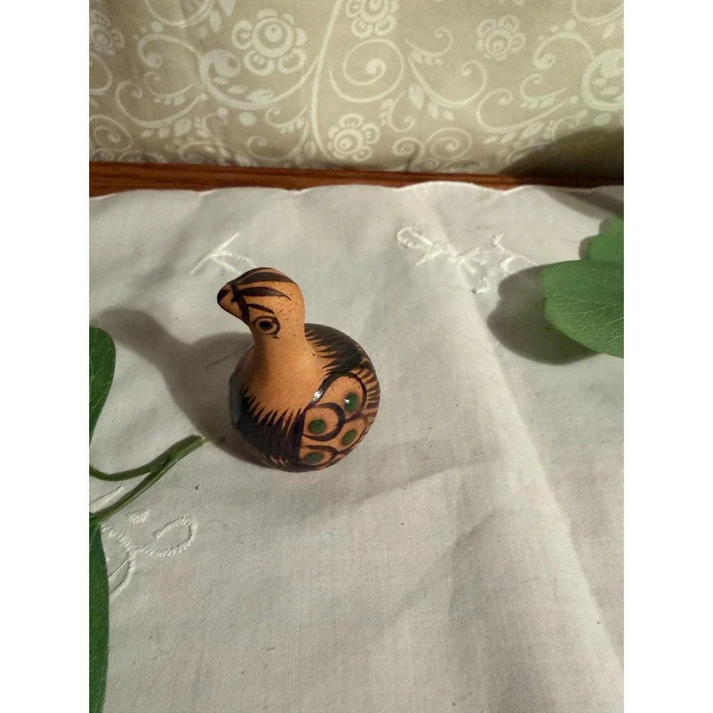 Vintage Tonala Bird Figurine- Mexican Folk Art